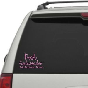Pink Vinyl Car Decal for Posh Ambassadors